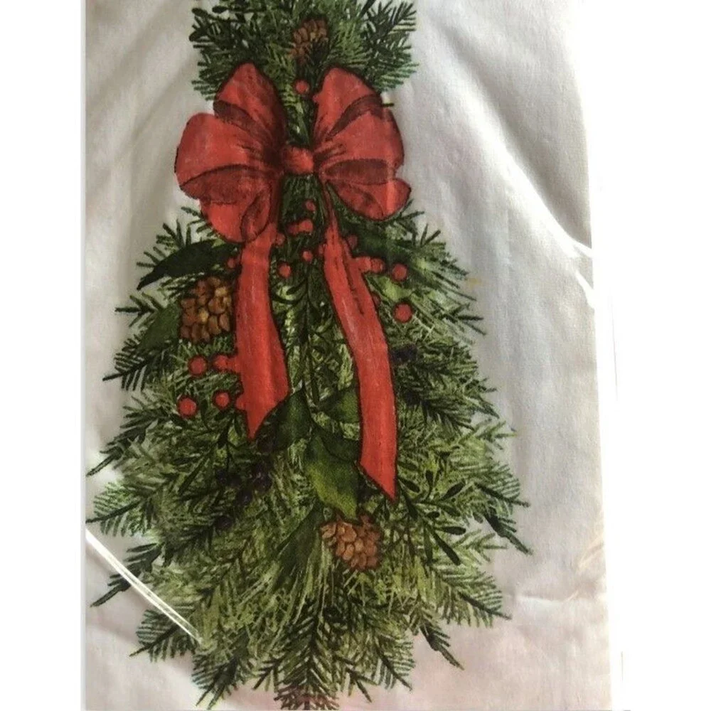 Christmas Paper Napkins 40 ct Buffet Towels Buffalo Plaid Greenery Decoupage